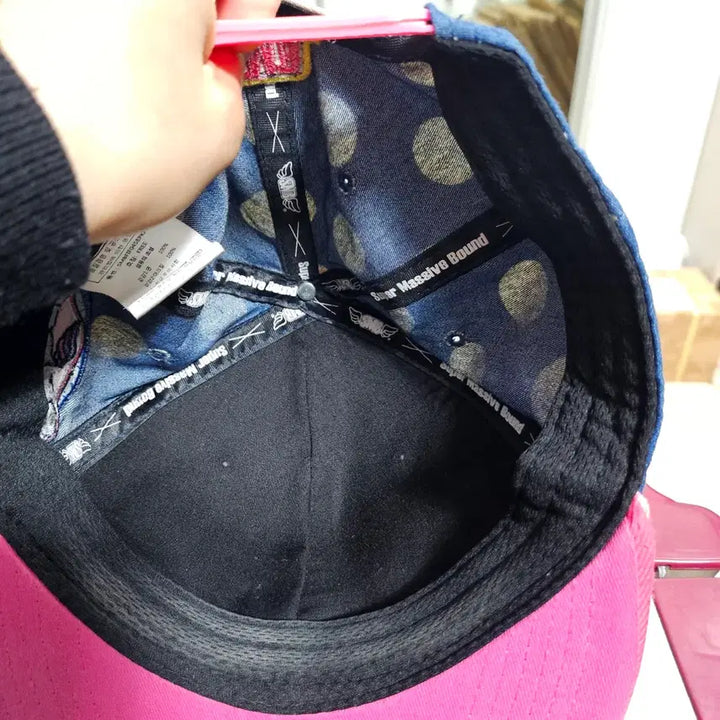 [BUNJANG] Superbound Dot Pattern Ball Cap / 슈퍼바운드 캡모자 핑크 도트