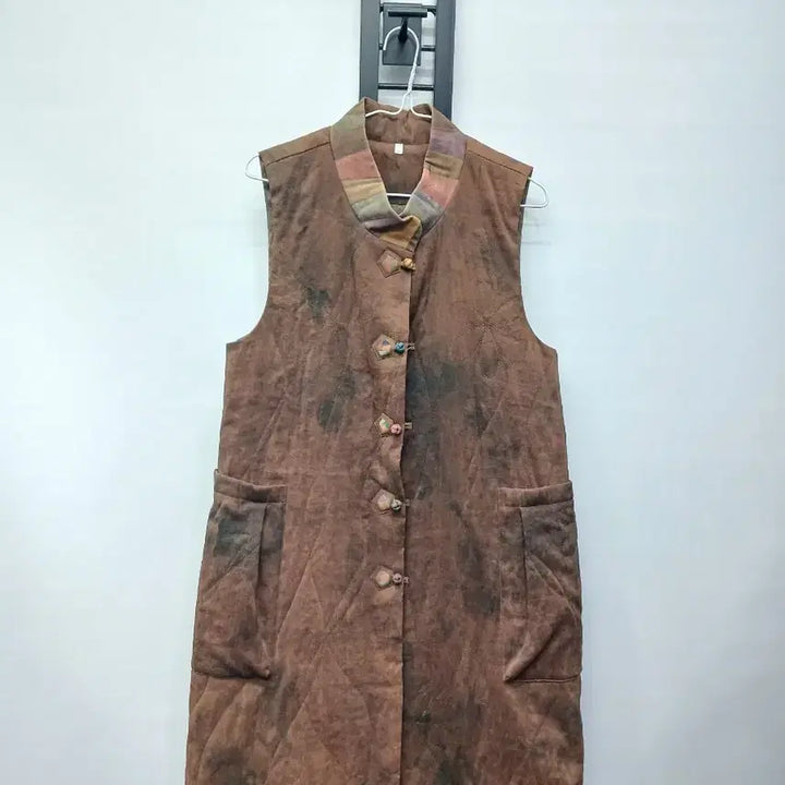 [BUNJANG] Natural Dye Long Vest / 천연염색 롱조끼 66