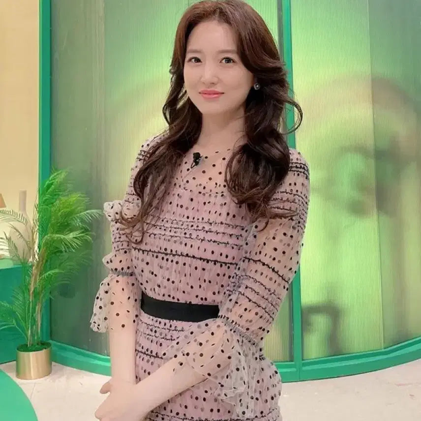 [BUNJANG] E.BLANC Dot See-through Dress / 에스블랑 도트 시스루 원피스