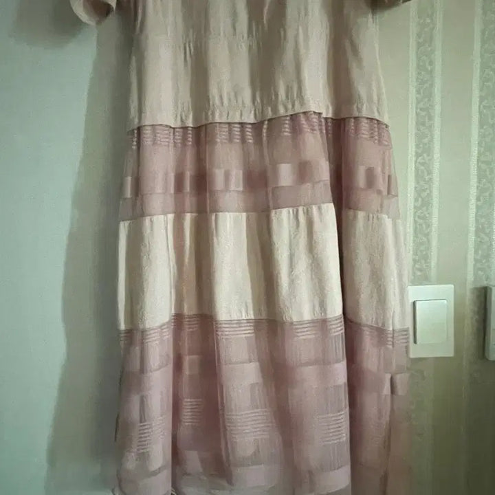 [BUNJANG] Long Pink Sheer Dress / sjsj원피스