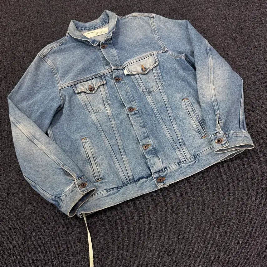 [BUNJANG] Off-White Denim Jacket / 오프화이트 데님 자켓