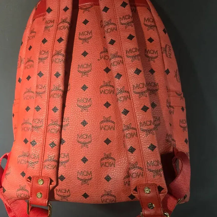 [BUNJANG] MCM Visetos Pink Backpack / MCM 핑크색 백팩 가방