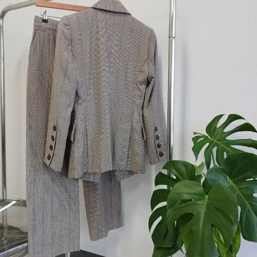 [BUNJANG] Vivienne Westwood Check Wool Setup Jacket and Pants Set / 비비안웨스트우드 체크  셋업