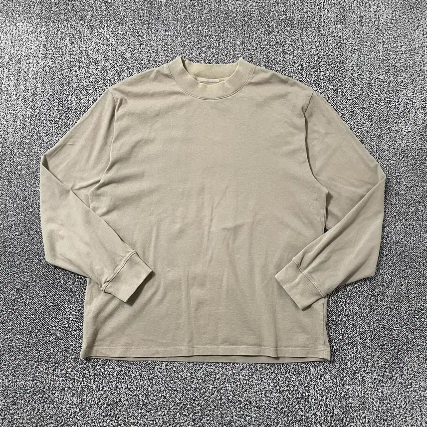 [BUNJANG] Fear of God Essentials Long Sleeve T-Shirt Oatmeal Taupe Vintage / 빈티지9. 피어오브갓 에센셜 롱 슬리브 긴팔 티셔츠 맨투맨 오트밀 토프