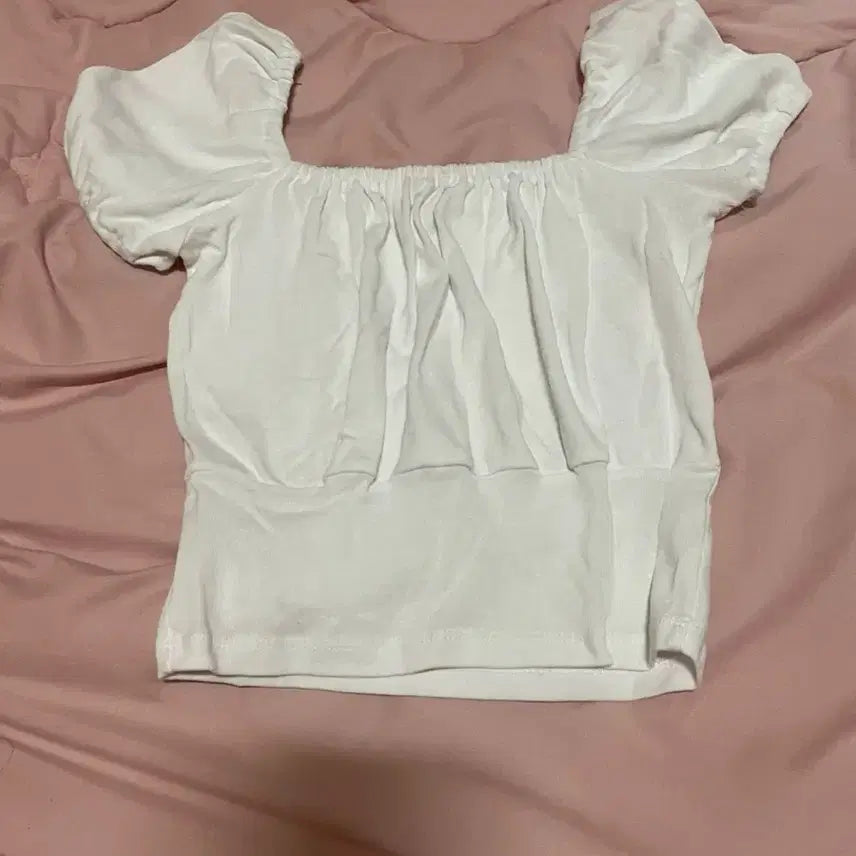 [BUNJANG] Puff Short Sleeve Crop Top / 에이블리 퍼프 반팔