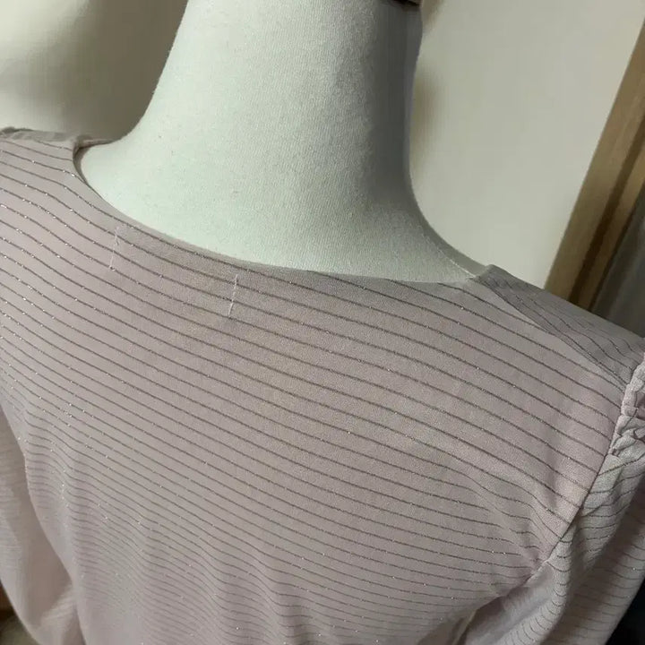 [BUNJANG] Y2K Pink Striped Frill Blouse / Y2K 핑크 스트라이프 프릴 블라우스