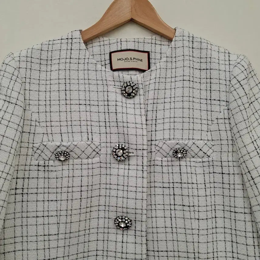 [SOLD OUT] 모조에스핀 반팔 트위드 자켓