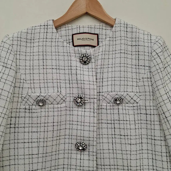 [SOLD OUT] 모조에스핀 반팔 트위드 자켓