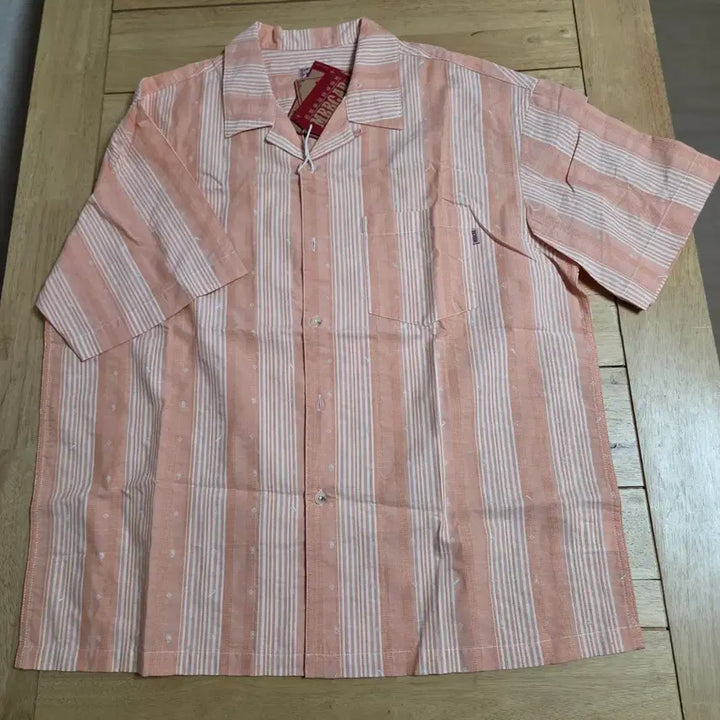 [BUNJANG] MBBCAR Stripe Short-Sleeve Shirt / 105 mbbcar  새상품 스트라이프 반팔 셔츠 53_