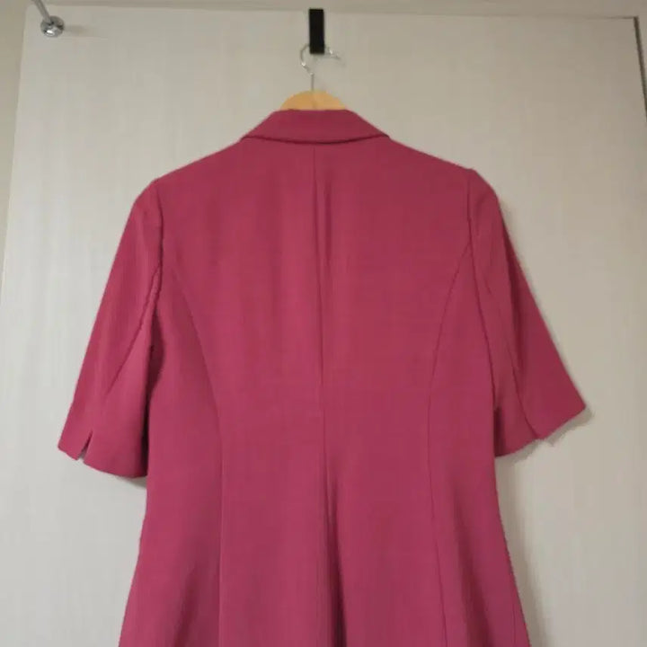[BUNJANG] Minimum Premium Line Pink Linen Jacket / 새)신상 미니멈 프리미엄라인 핑크반팔자켓