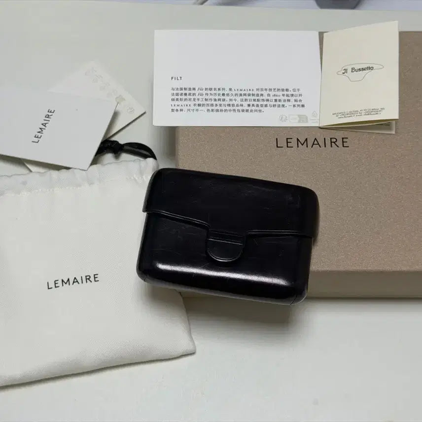 [SOLD OUT] 르메르 일부세토 카드지갑 블랙