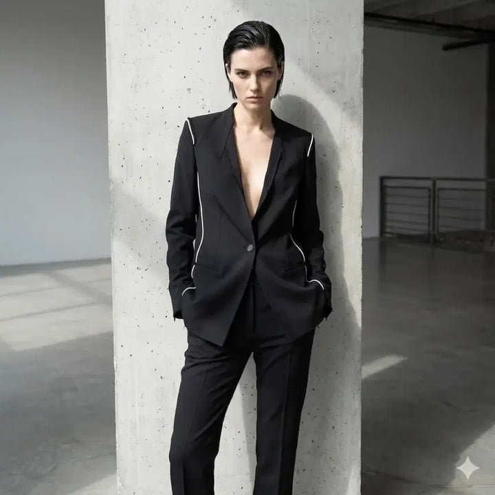 [SOLD OUT] Helmut Lang 블랙 파이핑 블레이저 6