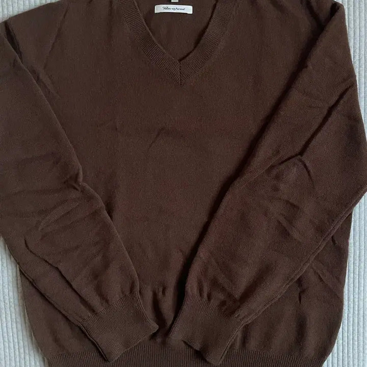 [SOLD OUT] BROWNYARD 브라운 브이넥 니트 브라운 3사이즈