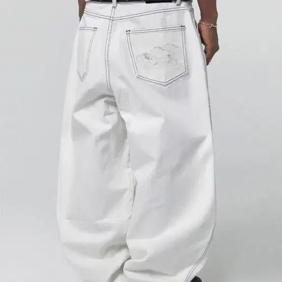 [BUNJANG] Suede Contour Pocket Denim Pants / 스웨이드 컨투어 포켓 데님 팬츠  / 1번착용
