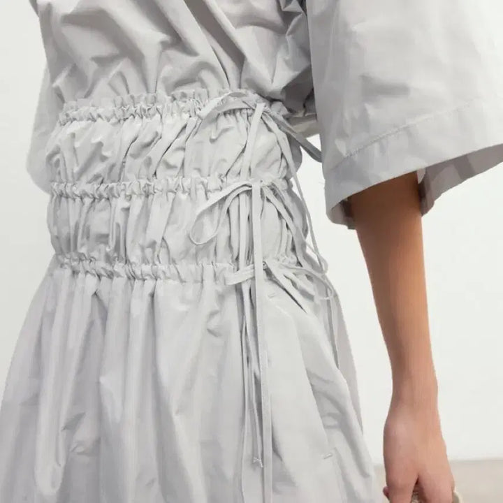 [BUNJANG] Monoha Silky Shirring Skirt - Black / 모노하 실키셔링스커트 블랙 새상품