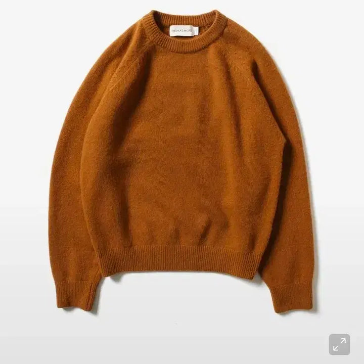 [BUNJANG] Thomas More SW1403 Lambswool Round Knit Sweater / 토마스모어 sw1403 램스울 라운드 니트 피칸 L