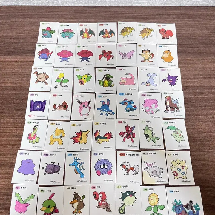 [BUNJANG] Pokemon Tteokbokki Stickers / 포켓몬 띠부실 판매
