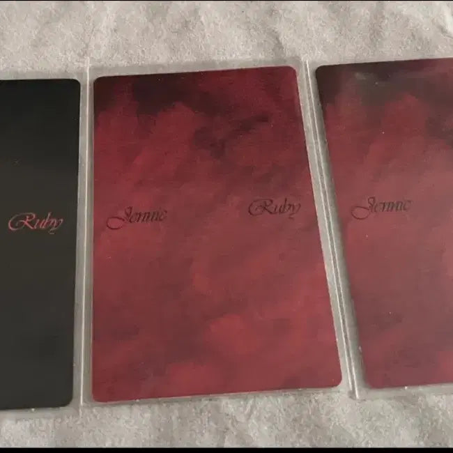 [BUNJANG] BLACKPINK Jennie Ruby Photocard Set / 블랙핑크 제니 Ruby 포토카드 3장