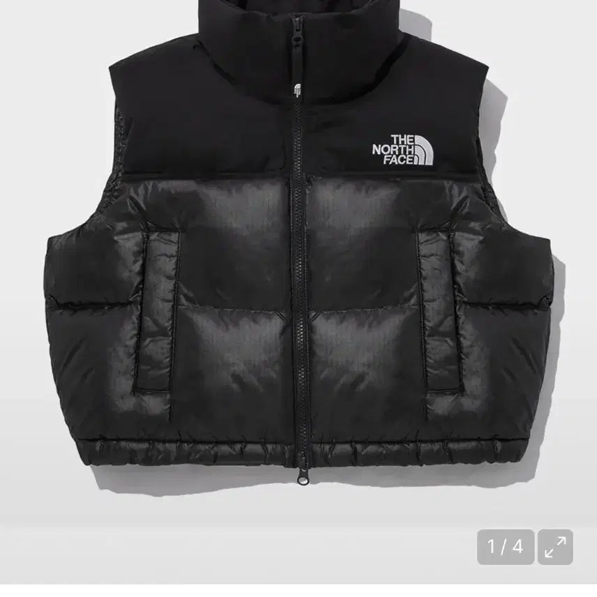 [BUNJANG] The North Face Nuptse Crop Vest Padding / 노스페이스 눕시 크롭 조끼 패딩 m(90)