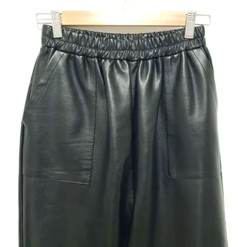[BUNJANG] Leather Banding Jogger Pants / 여성 레더 밴딩 조거 팬츠 F_W0572