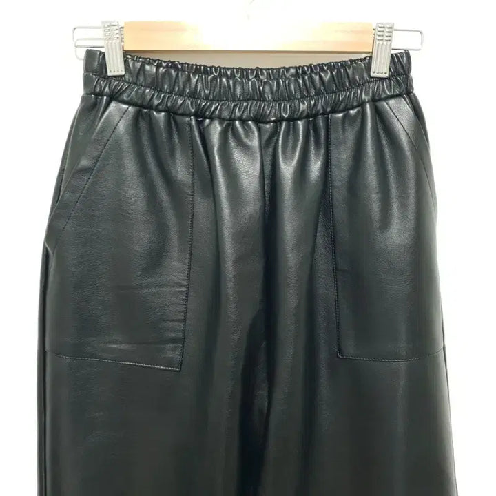[BUNJANG] Leather Banding Jogger Pants / 여성 레더 밴딩 조거 팬츠 F_W0572