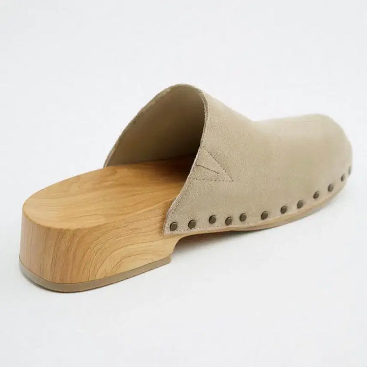 [BUNJANG] ZARA Suede Studded Clogs / 자라 스웨이드 스터드 클로그 245 새상품