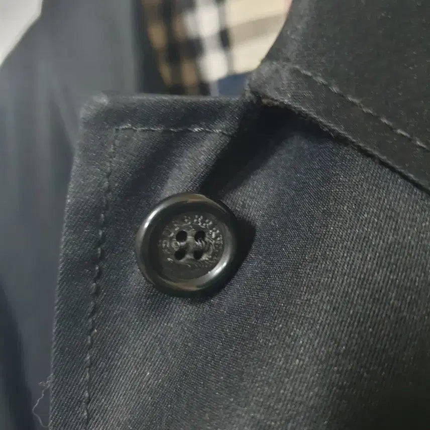 [SOLD OUT] 버버리 블랙 트렌치 코트 체크 안감
