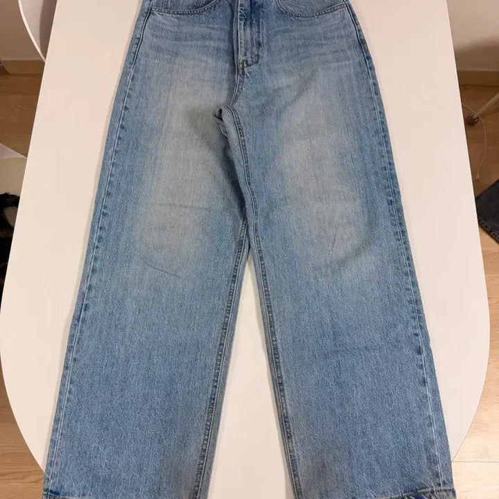 [BUNJANG] Youth Wide Denim Light Blue S / [S] 유스 와이드 데님 라이트블루