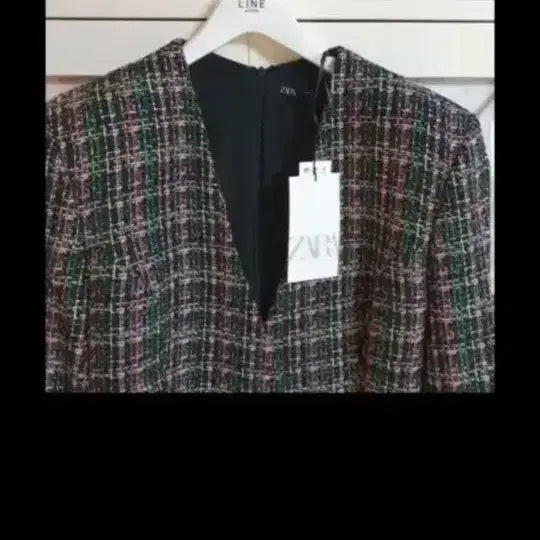[BUNJANG] ZARA Tweed Mini Dress / 자라 트위드 원피스/55 새상품