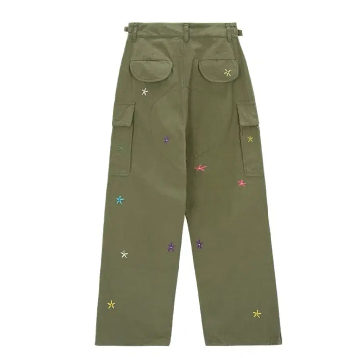 [BUNJANG] As If Cali Flower Cargo Pants / 애즈이프캘리 플라워 카고팬츠 바지