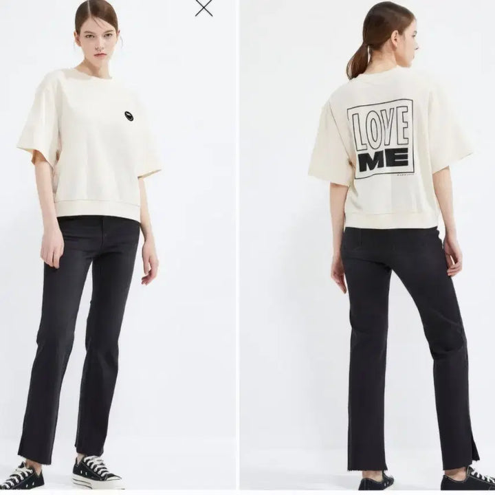 [BUNJANG] [새상품]보브(VOV) 러브 스마일 와펜 티셔츠 / [새상품]보브(VOV) 러브 스마일 와펜 티셔츠