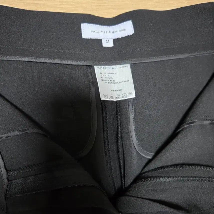 [BUNJANG] BALLON DE Humming Black Bootcut Slacks - Size M (New) / BALLON DE Humming 검정 슬랙스 M(새제품)