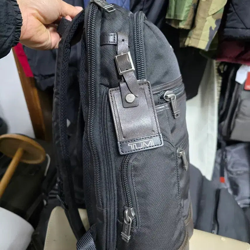 [BUNJANG] Tumi Knox Black Backpack / TUMI 투미녹스 블랙 백팩 남성 222681HK2