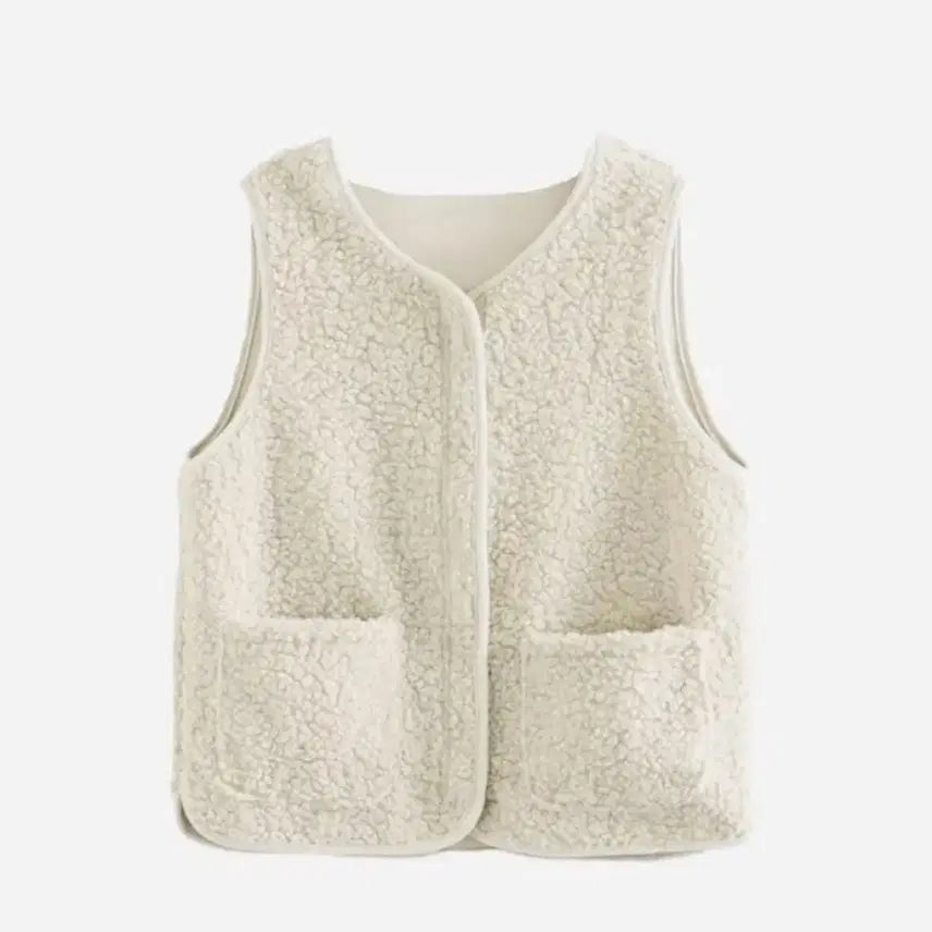 [BUNJANG] Ably Sherpa Fleece Vest / 에이블리 양털 조끼 뽀글이