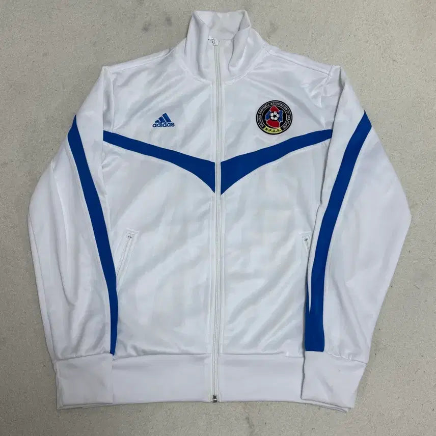 [BUNJANG] Adidas White Soccer Track Jacket XL / 아디다스 화이트 축구 트랙 자켓 XL