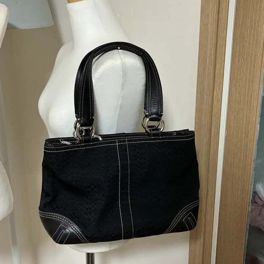 [BUNJANG] Coach Y2K Stitch Point Tote Bag / 코치 토트백