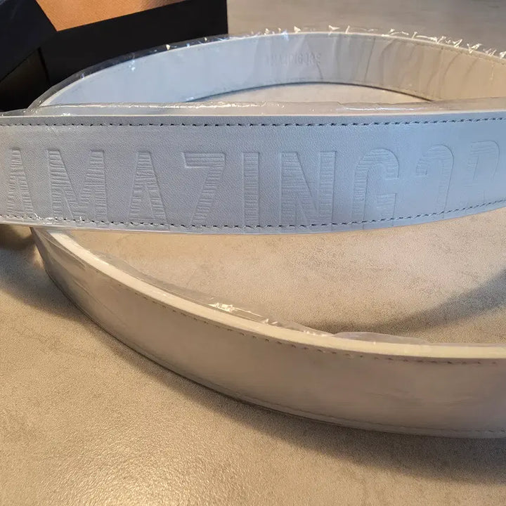 [SOLD OUT] 어메이징크리 남성벨트 화이트