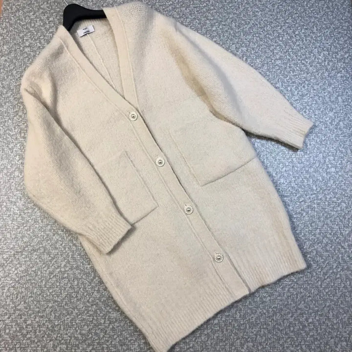 [BUNJANG] Hansome Obze Alpaca Blend Cardigan Coat / 한섬 오브제 22년 알파카51% 가디건 코트 도톰 올드머니룩 하프