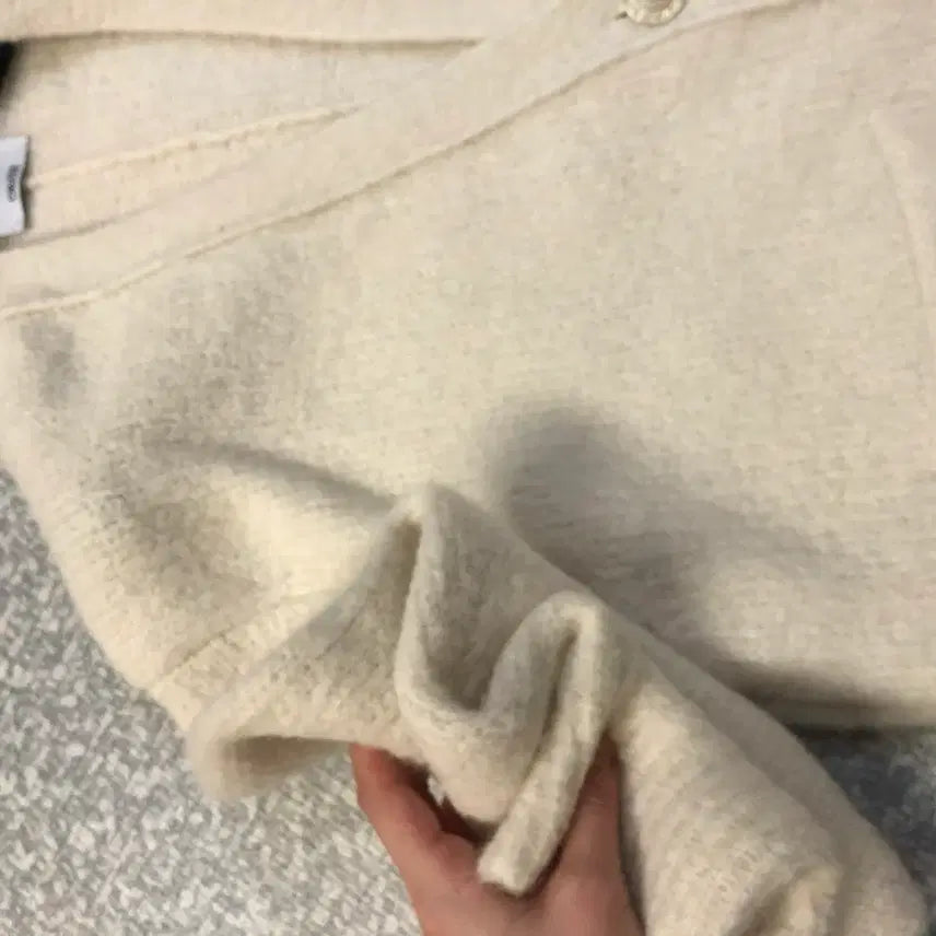 [BUNJANG] Hansome Obze Alpaca Blend Cardigan Coat / 한섬 오브제 22년 알파카51% 가디건 코트 도톰 올드머니룩 하프
