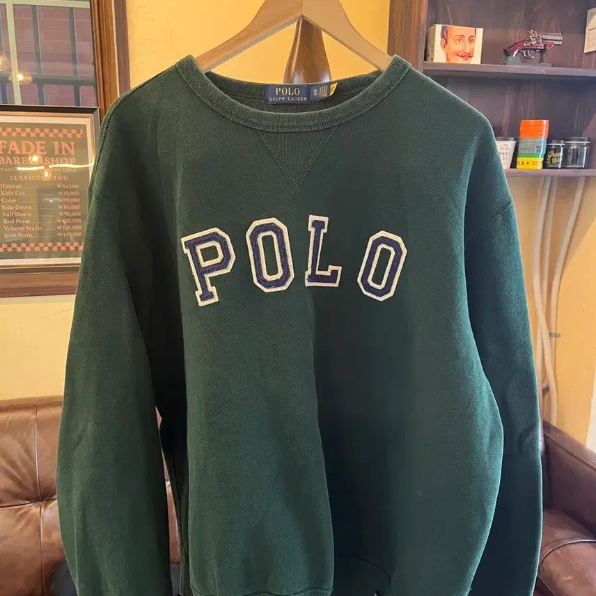[BUNJANG] Polo Ralph Lauren Green Sweatshirt / 폴로 랄프로렌 그린 맨투맨