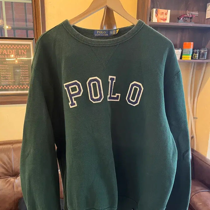 [BUNJANG] Polo Ralph Lauren Green Sweatshirt / 폴로 랄프로렌 그린 맨투맨