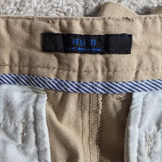 [BUNJANG] Humm Beige Cotton Shorts / 흄 베이지색 면 반바지 숏팬츠 허리단면 39.5cm
