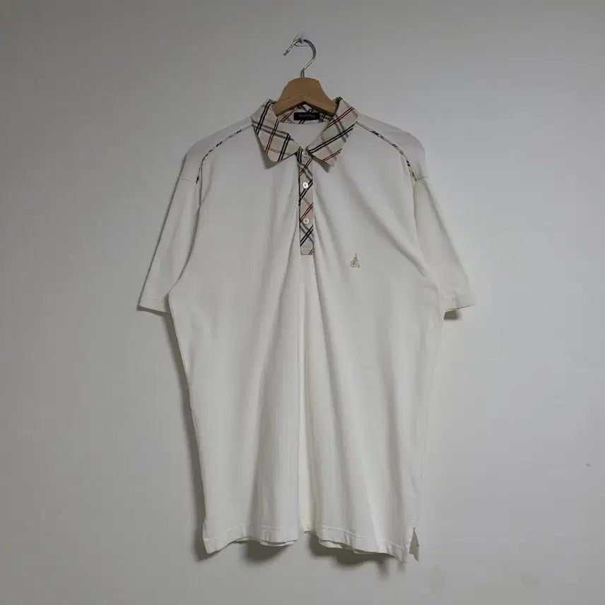 [SOLD OUT] (100) BEANPOLE 빈폴 체크 반팔 카라티