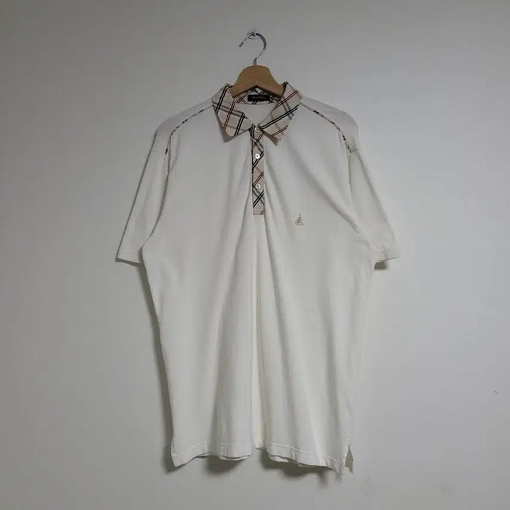 [SOLD OUT] (100) BEANPOLE 빈폴 체크 반팔 카라티