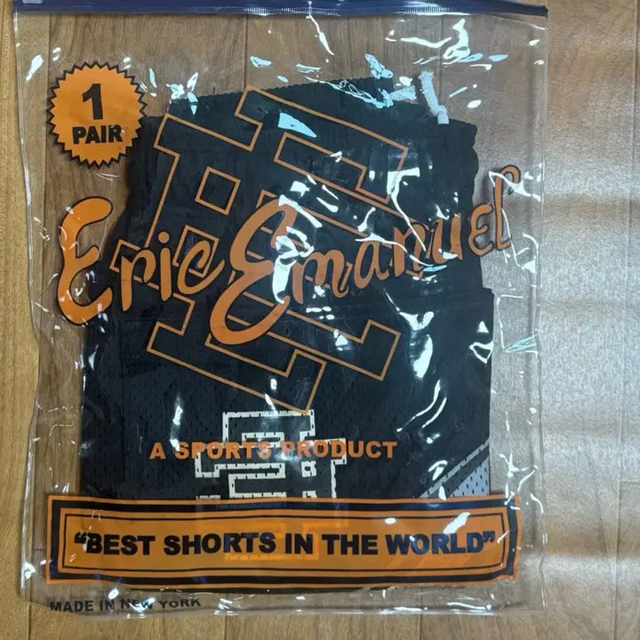 [SOLD OUT] Eric Emanuel 반바지 블랙 메쉬