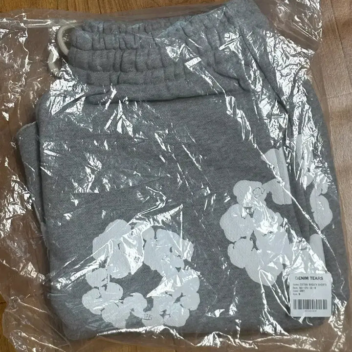 [SOLD OUT] 데님 티어스 코튼 반바지 M 회색