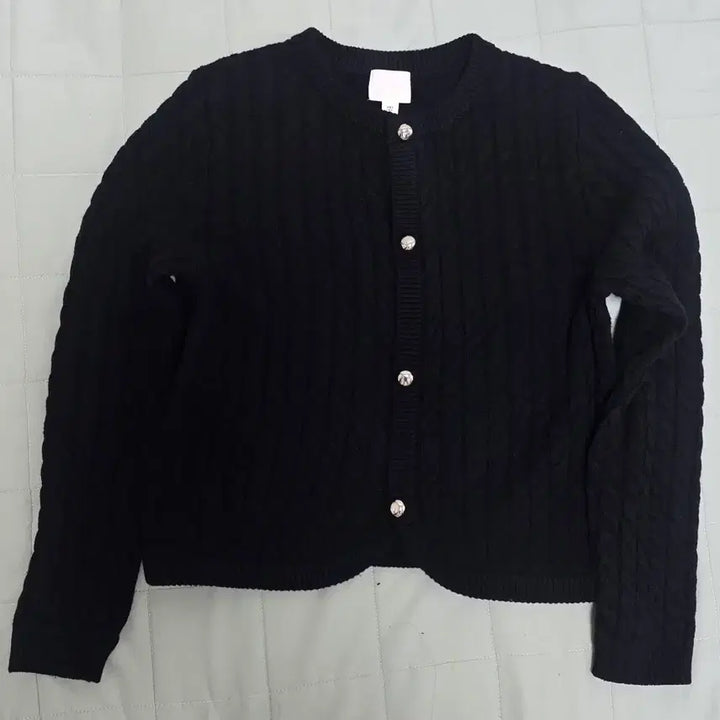 [BUNJANG] H&amp;M Cable Knit Cardigan / H&amp;M 블랙 꽈배기 니트 가디건 새상품