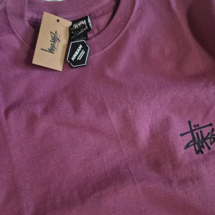 [BUNJANG] Stussy Basic Long Sleeve Berry T-Shirt / [L]스투시 베이직 롱슬리브 베리