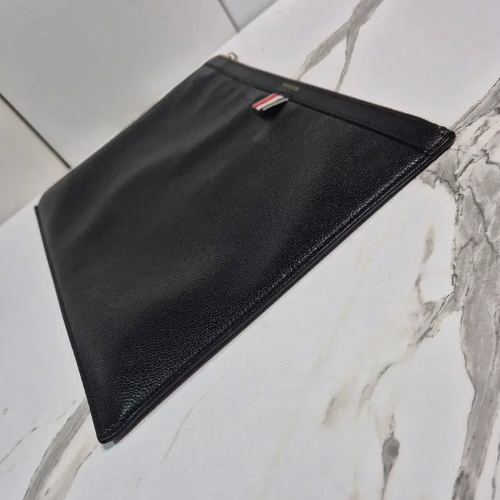 [BUNJANG] Thom Browne Pebble Grain Black Clutch Bag / (정품) 톰브라운 페블 그레인 블랙 클러치 백