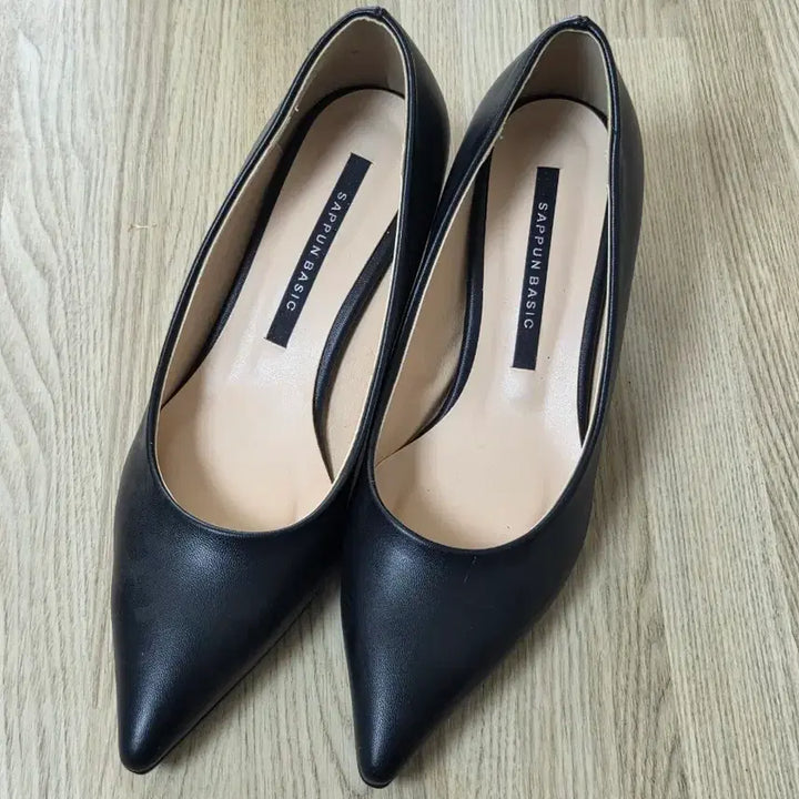 [BUNJANG] SAPPUN Camelli Basic Stiletto Heels 240 Black / [사뿐] 카멜리 베이직 스틸레토힐 240 5cm 검정 구두
